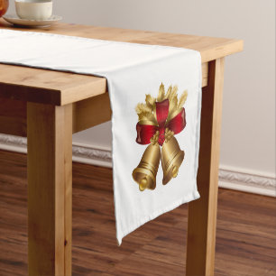 Chemin De Table Long Cloches Runner-Gold de table de vacances