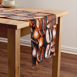 Chemin De Table Long Coureur de table de fèves de café