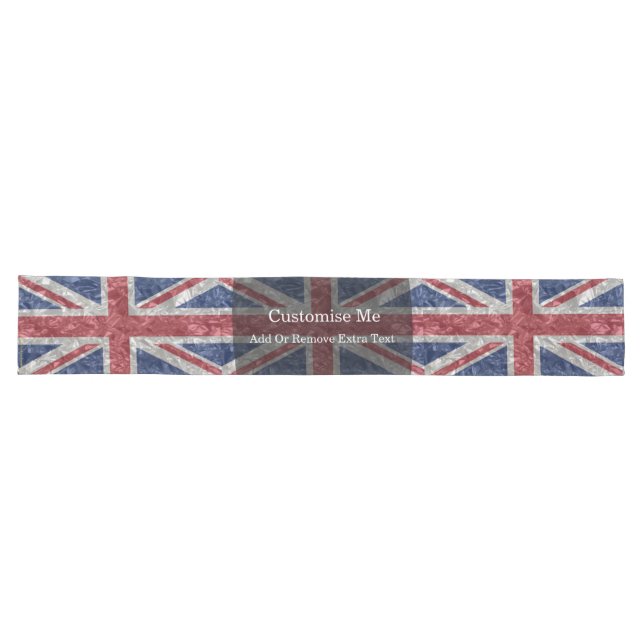 Chemin De Table Long Drapeau Union Jack - Crinké (Horizontal)