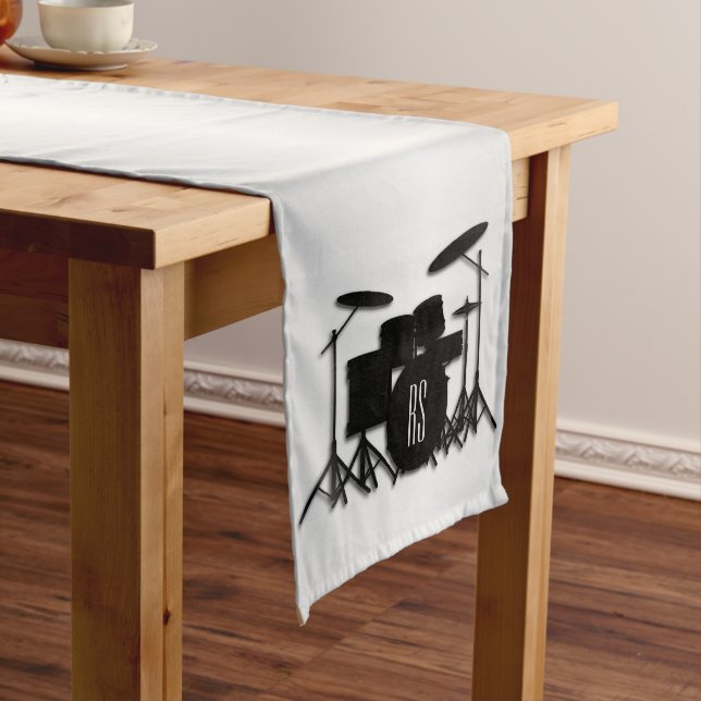Chemin De Table Long Ensemble de batterie Monogram Silver (In Situ)