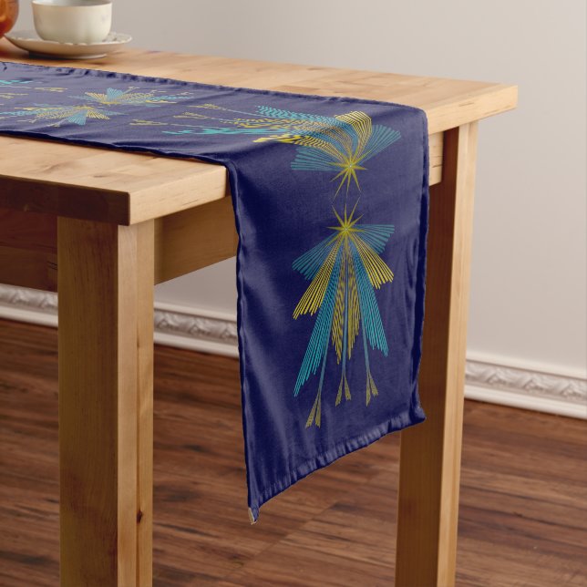 Chemin De Table Long Fairy Stars Marine Table Runner (In Situ)