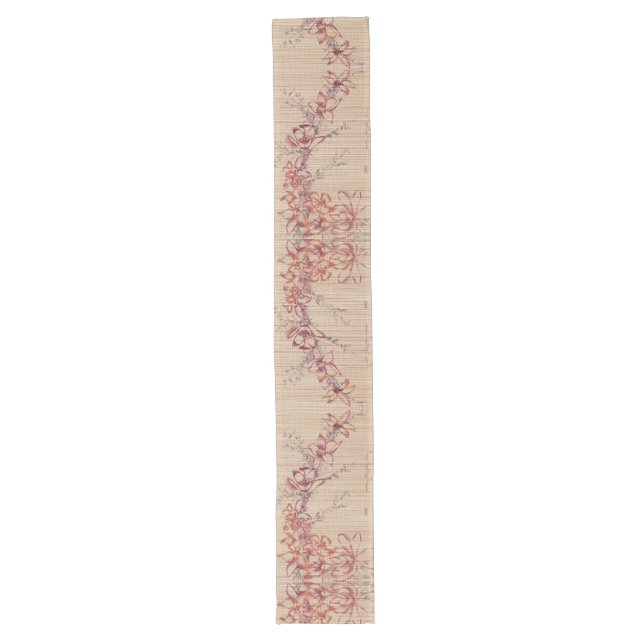 Chemin De Table Long Faux Bamboo Set de table d'art original (Devant)