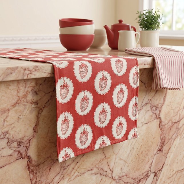 Chemin De Table Long Fraise (Créateur téléchargé)