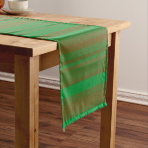 Chemin De Table Long Grandes Brown vertes