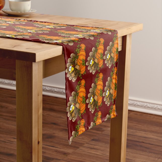 Chemin De Table Long Happy Thanksgiving (In Situ)