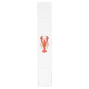 Chemin De Table Long Homard polygonal rouge