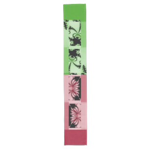 Chemin De Table Long Jardin fractal orchidée & mante A