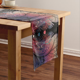 Chemin De Table Long Jonglage Abstrait Moderne Fantaisie Art Fractal