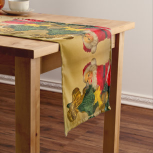 Chemin De Table Long Le Père Noël sur l'arbre de Noël Top, Festive Holi