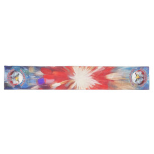 Chemin De Table Long L'Esprit de 1776, 2026 l'Aigle Rouge de Feu d'Amér