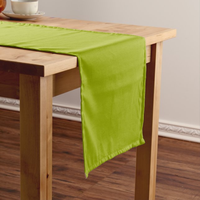 Chemin De Table Long Lime solide vert (In Situ)