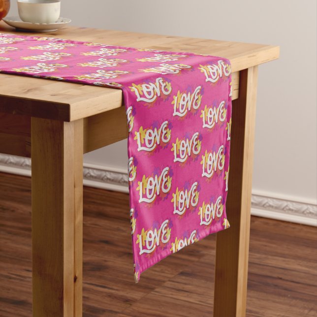 Chemin De Table Long LOVE Long Table Runner (In Situ)
