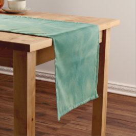 Chemin De Table Long marbre vert abstrait