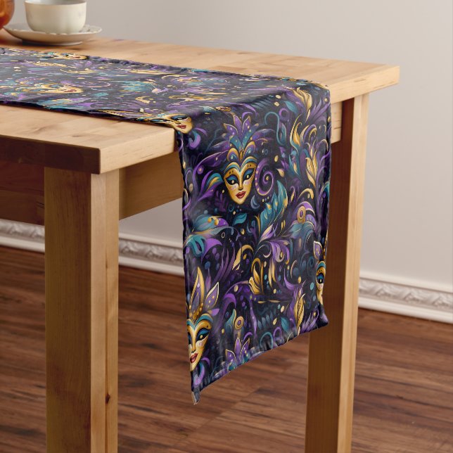 Chemin De Table Long Mardi Gras Print (In Situ)