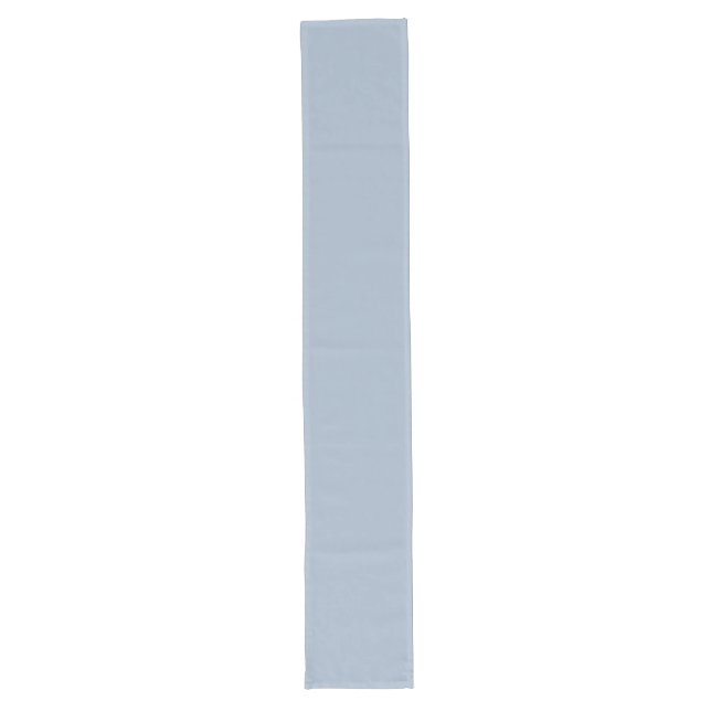 Chemin De Table Long Mariage élégant bleu Dusty moderne simple (Devant)