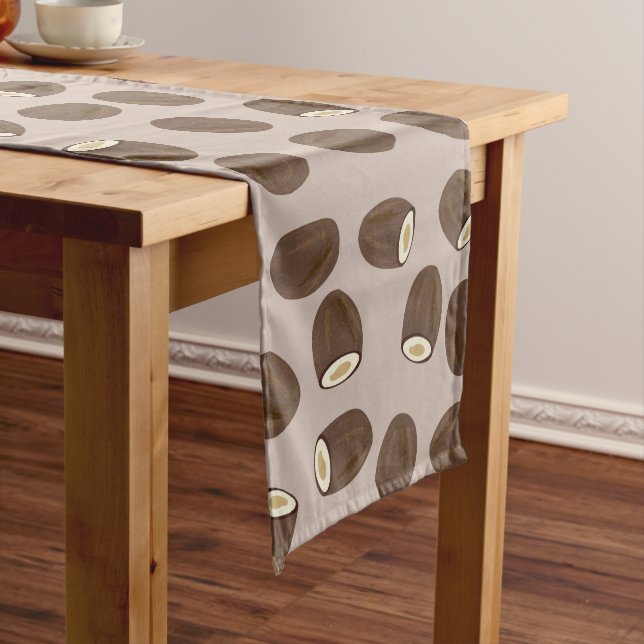 Chemin De Table Long Motif à la noix de coco (In Situ)