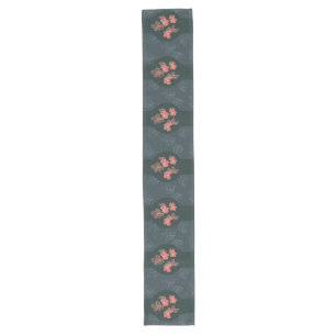 Chemin De Table Long Motif Rose gothique foncé