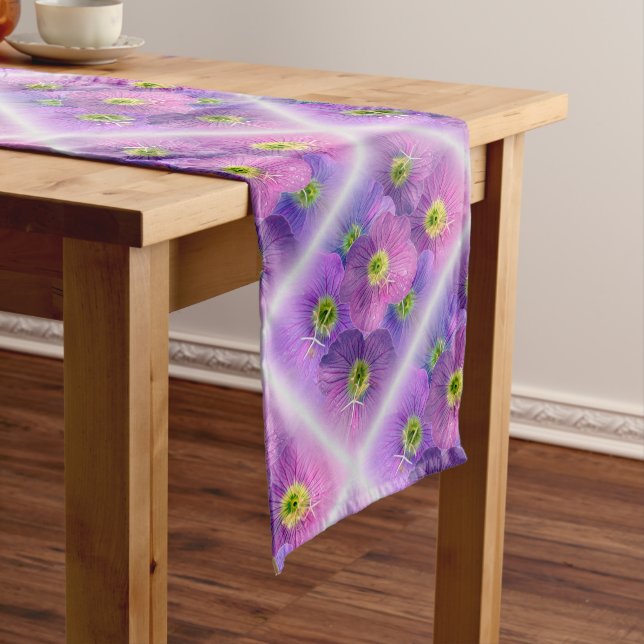 Chemin De Table Long Nuances de violet (In Situ)