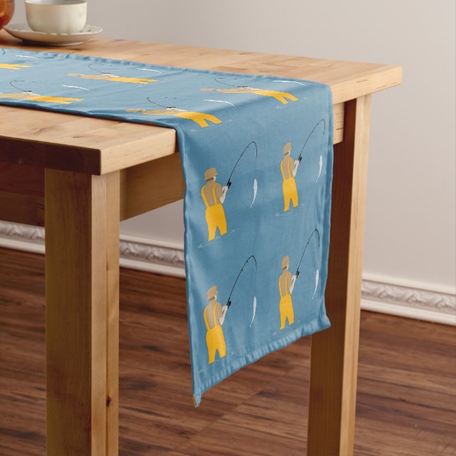 Chemin De Table Long Pêche (In Situ)