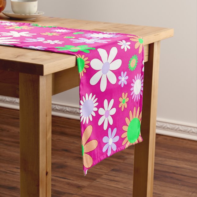 Chemin De Table Long Puissance rose (In Situ)