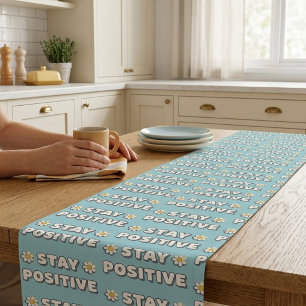 Chemin De Table Long Restez Positif