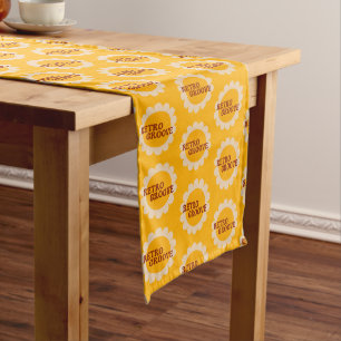Chemin de table long rétro groove