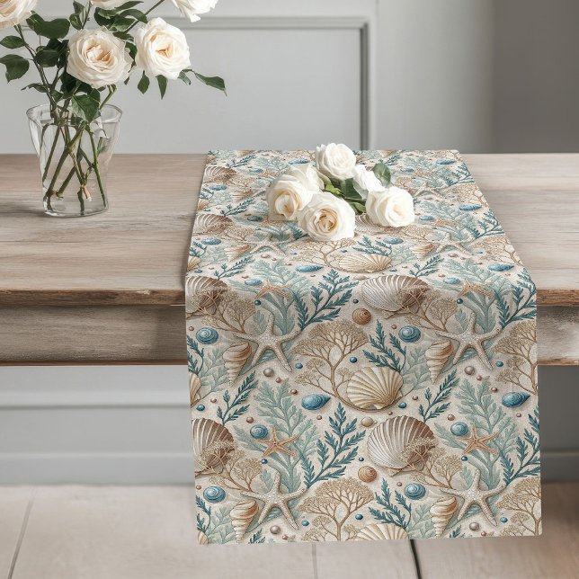 Chemin De Table Long Runner de table d'inspiration marine pour les Vibe (Marine-Inspired Table Runner for Seaside Vibes)