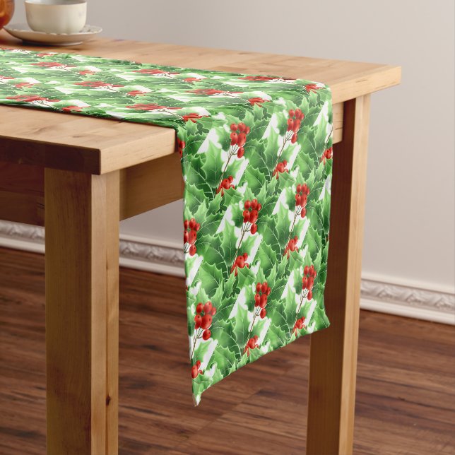 Chemin De Table Long Runner-Holly de table de vacances (In Situ)