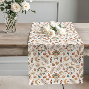 Chemin De Table Long Terre Tone Boho Rainbow Table Couleur Cosy Décor
