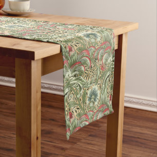 Chemin De Table Long Vintage William Morris Corncockle Fleurs