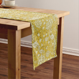 Chemin De Table Long William Morris Chrysanthemum Motif Floral Foliag
