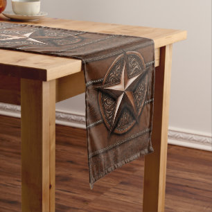 Chemin De Table Moyen Agritourisme rustique Cowboy Western Country Texas