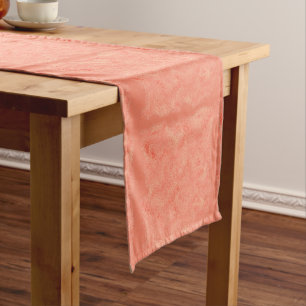 Chemin De Table Moyen Bloc de corail d'aquarelle