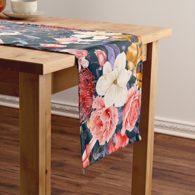 Chemin De Table Moyen Boho Floral Sophistiqué (In Situ)