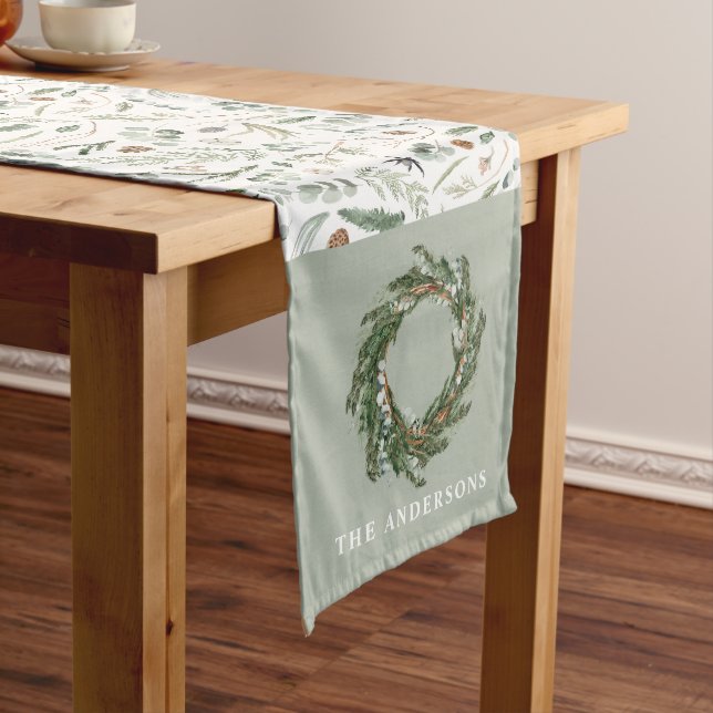 Chemin De Table Moyen botanique élégant moderne décoration cadeau de fam (In Situ)