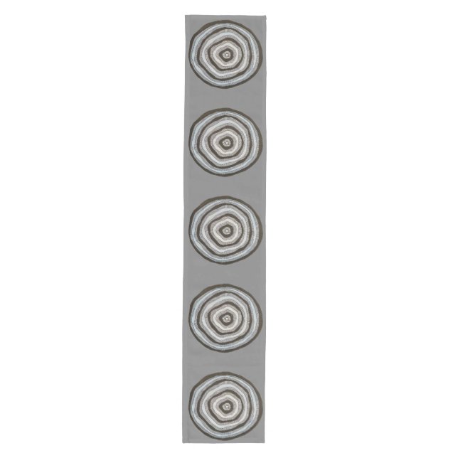 Chemin De Table Moyen Bulles par bandes (Devant)