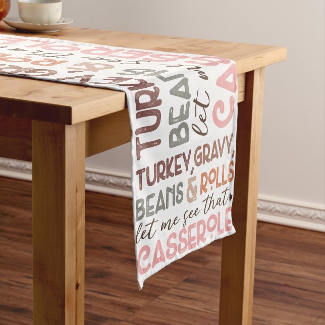 Chemin De Table Moyen Chic Fun Thanksgiving Turquie haricots Casserole (In Situ)