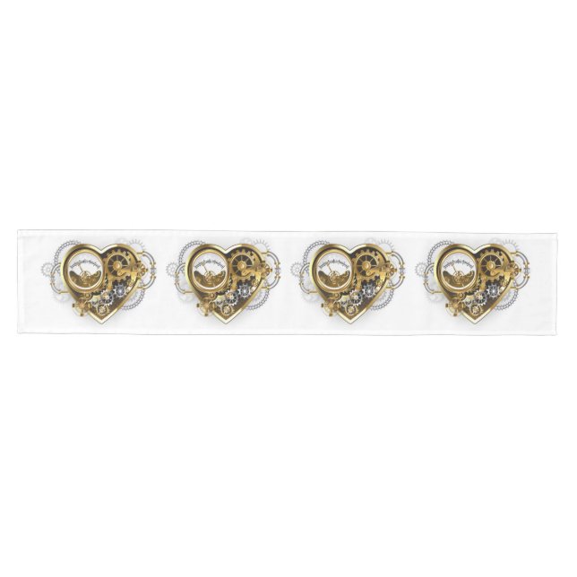 Chemin De Table Moyen Coeur vapeur avec un manomètre (Horizontal)