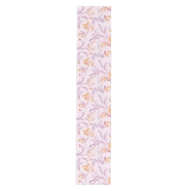 Chemin De Table Moyen Coureur de table florale en fleurs (Devant)