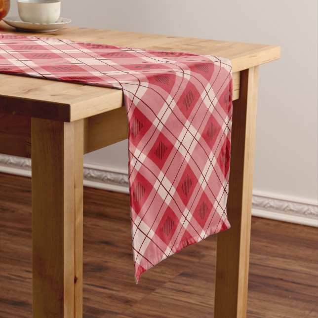 Chemin De Table Moyen Coureur de table rouge (In Situ)