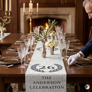 Chemin De Table Moyen Couronne de laurier personnalisée pour la promotio
