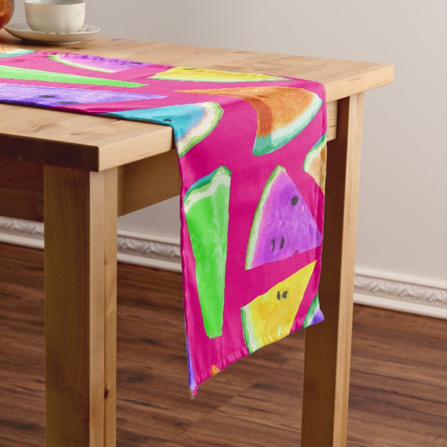 Chemin De Table Moyen Création du Motif de pastèque 9 (In Situ)