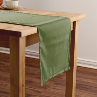 Chemin De Table Moyen Décoration de mariage vert olive moderne
