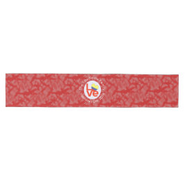 Chemin De Table Moyen Drapeau Red LOVE colombien personnalisé