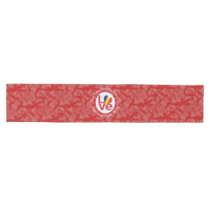 Chemin De Table Moyen Drapeau rouge personnalisé du Tchad LOVE