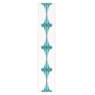 Chemin De Table Moyen Éléments Art déco en vert turquoise