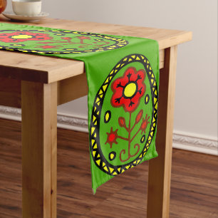 Chemin De Table Moyen Formes Abstraites, style Matisse, ajouter du texte