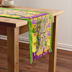 Chemin De Table Moyen Formes Abstraites, style Matisse, ajouter du texte