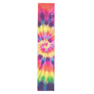 Chemin De Table Moyen Hippy Peace Retro 60s Tie Dye Moyenne Table Runner