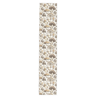 Chemin De Table Moyen Illustration du Motif du champignon